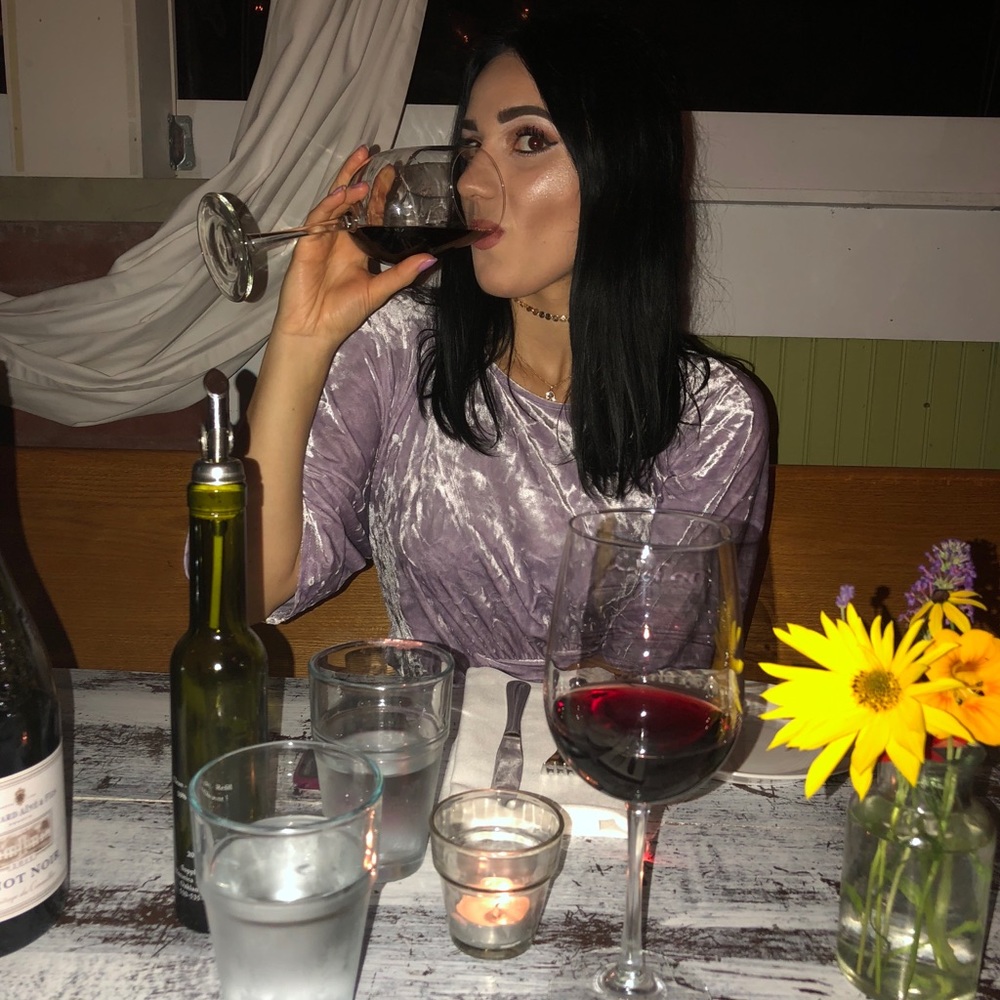 Velvet mini dress in liliac
